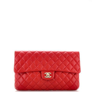 Chanel Classic Flap Clutch Quilted Lambskin