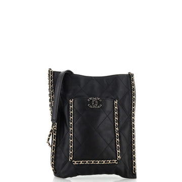 Chanel Flat Shopping Bag Quilted Calfskin Small