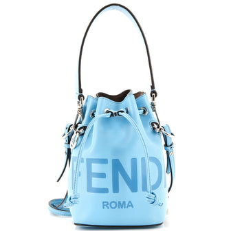 Fendi Logo Mon Tresor Bucket Bag Leather Mini