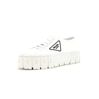 Prada Women's Double Wheel Platform Sneakers Nylon
