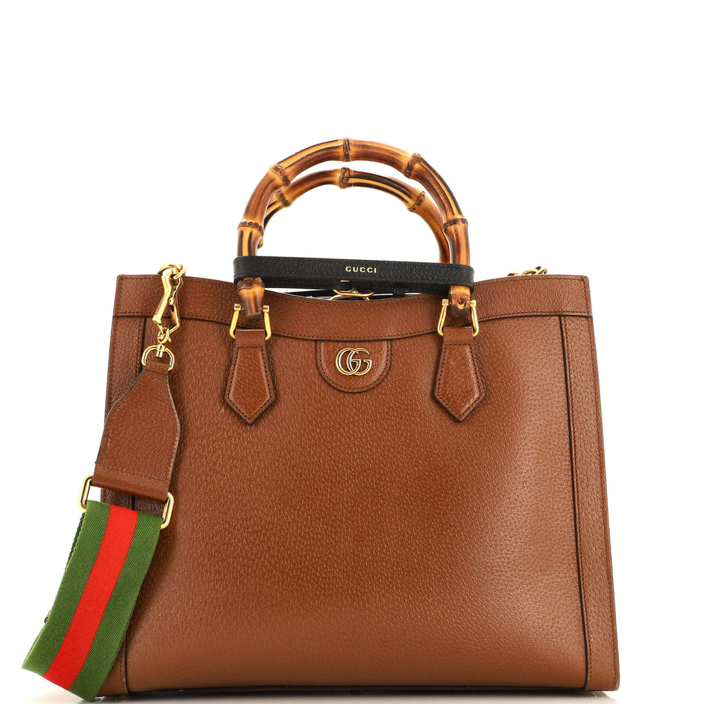Gucci Diana NM Bamboo Handle Tote Leather Medium 286395