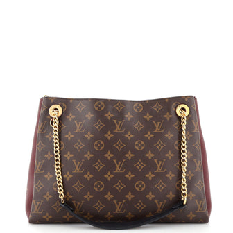 Louis Vuitton Surene Handbag Monogram Canvas with Leather MM