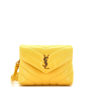 Saint Laurent Loulou Shoulder Bag Matelasse Chevron Leather Toy