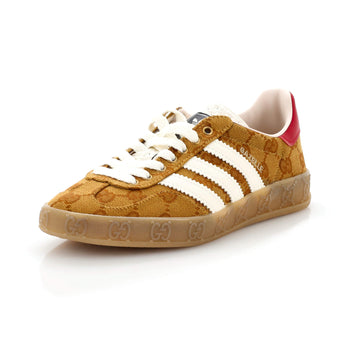 Gucci x Adidas Women's Gazelle Sneakers GG Canvas
