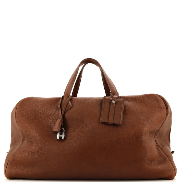 a*o様 【極美品】HERMÈS ヴィクトリア50 トラベルバッグ トワルアッシ Hermes Victoria Travel Bag Clemence 50 Brown 2864871