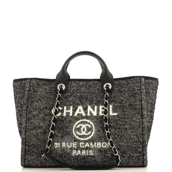 Chanel Deauville Tote Wool Medium