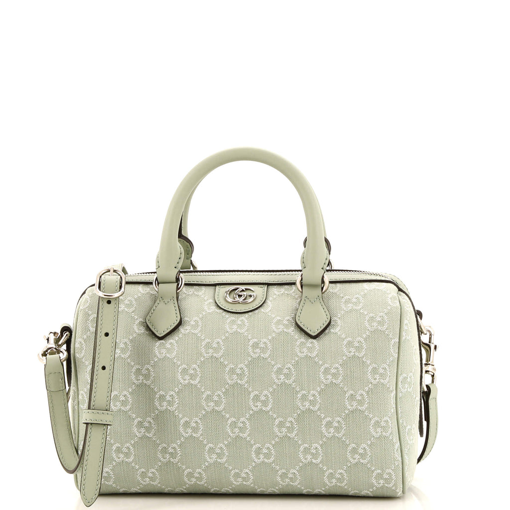 Gucci Ophidia Convertible Boston Bag GG Denim Small 286505