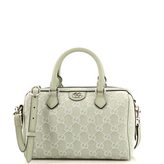 Gucci Ophidia Convertible Boston Bag GG Denim Small