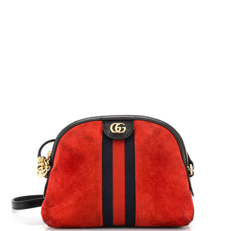 Gucci Ophidia Dome Shoulder Bag Suede Small