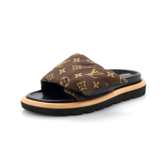 Louis Vuitton Women's Pool Pillow Comfort Mule Sandals Monogram Nylon