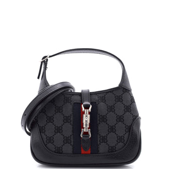 Balenciaga x Gucci The Hacker Project Jackie 1961 Hobo BB Canvas Mini