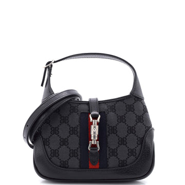 Balenciaga x Gucci The Hacker Project Jackie 1961 Hobo BB Canvas Mini