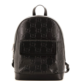 Gucci Pocket Backpack GG Embossed Perforated Leather Large