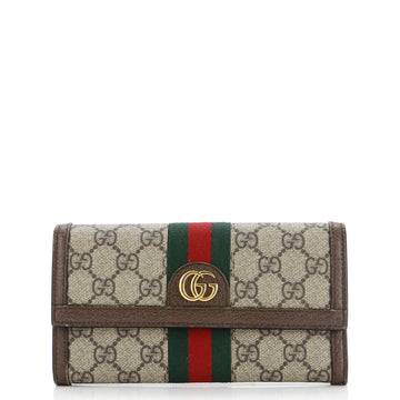 Gucci Ophidia Zip Around Wallet GG Coated Canvas