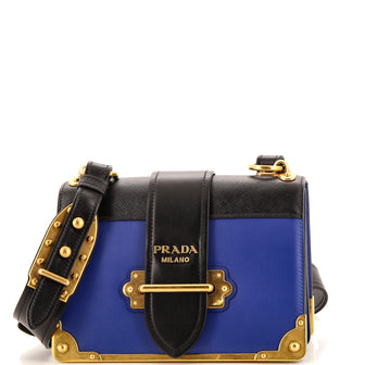 Prada Cahier Crossbody Bag City Calf and Saffiano Small