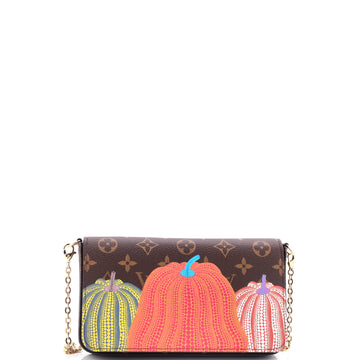 Louis Vuitton Felicie Pochette Yayoi Kusama Pumpkins Monogram Canvas