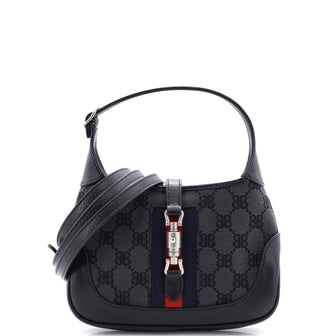 Balenciaga x Gucci The Hacker Project Jackie 1961 Hobo BB Canvas Mini