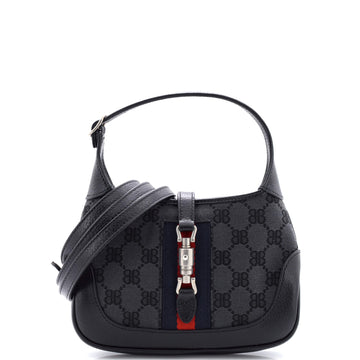 Balenciaga x Gucci The Hacker Project Jackie 1961 Hobo BB Canvas Mini