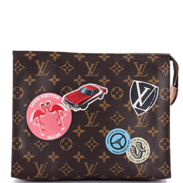 Louis Vuitton Toiletry Pouch Limited Edition World Tour Monogram Canvas 26