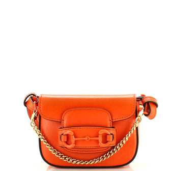 Gucci Horsebit 1955 Shoulder Bag Leather Super Mini