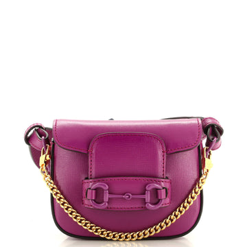 Gucci Horsebit 1955 Shoulder Bag Leather Super Mini