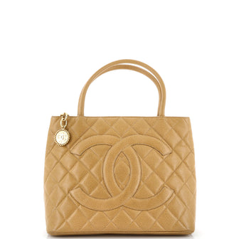 Chanel Medallion Tote Quilted Caviar