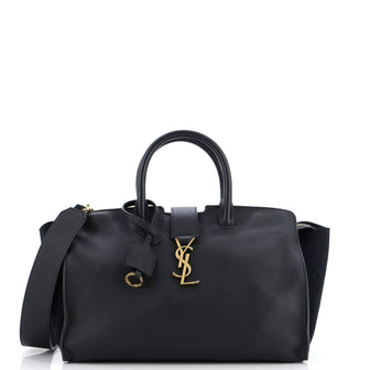 Saint Laurent Monogram Cabas Downtown Leather with Suede Small