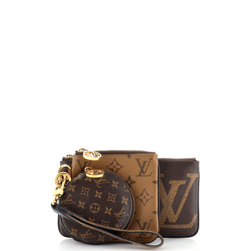 Louis Vuitton Trio Pouch Set Reverse Monogram Giant