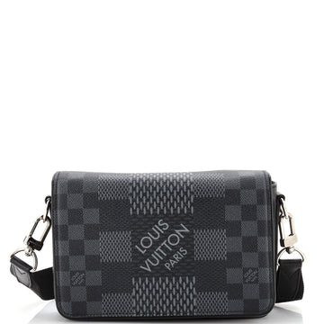 Louis Vuitton Studio Messenger Bag Limited Edition Damier Graphite 3D