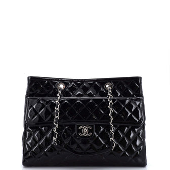 Chanel Coco Shine Tote Quilted Patent Large