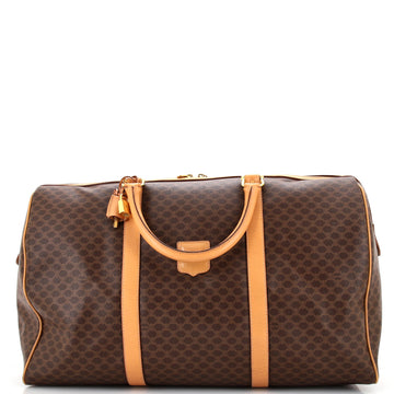 Celine Vintage Duffle Bag Macadam Coated Canvas Large