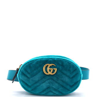Gucci GG Marmont Belt Bag Matelasse Velvet