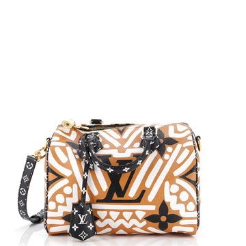 Louis Vuitton Speedy Bandouliere Bag Limited Edition Crafty Monogram Giant 25