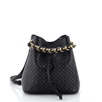 Louis Vuitton NeoNoe Handbag Nano Monogram Leather BB