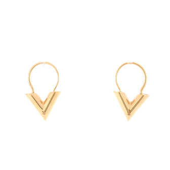 Louis Vuitton Essential V Hoop Earrings Metal