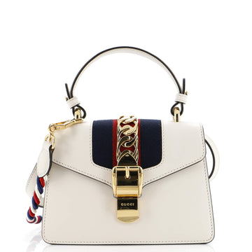 Gucci Sylvie Top Handle Bag Leather Mini
