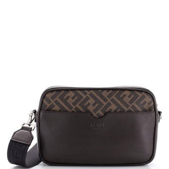 Fendi Logo Camera Case Bag Zucca Coated Canvas Medium