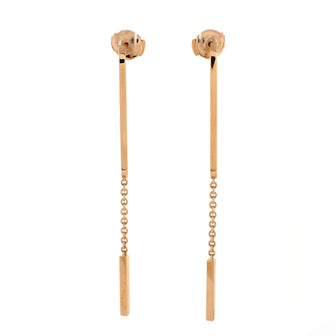 Hermes Ever Chaine d'Ancre Dangling Earrings 18K Rose Gold Medium