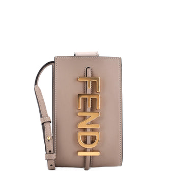 Fendi Fendigraphy Phone Pouch Leather