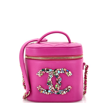 Chanel Giant Crystal Mania Vanity Case Lambskin