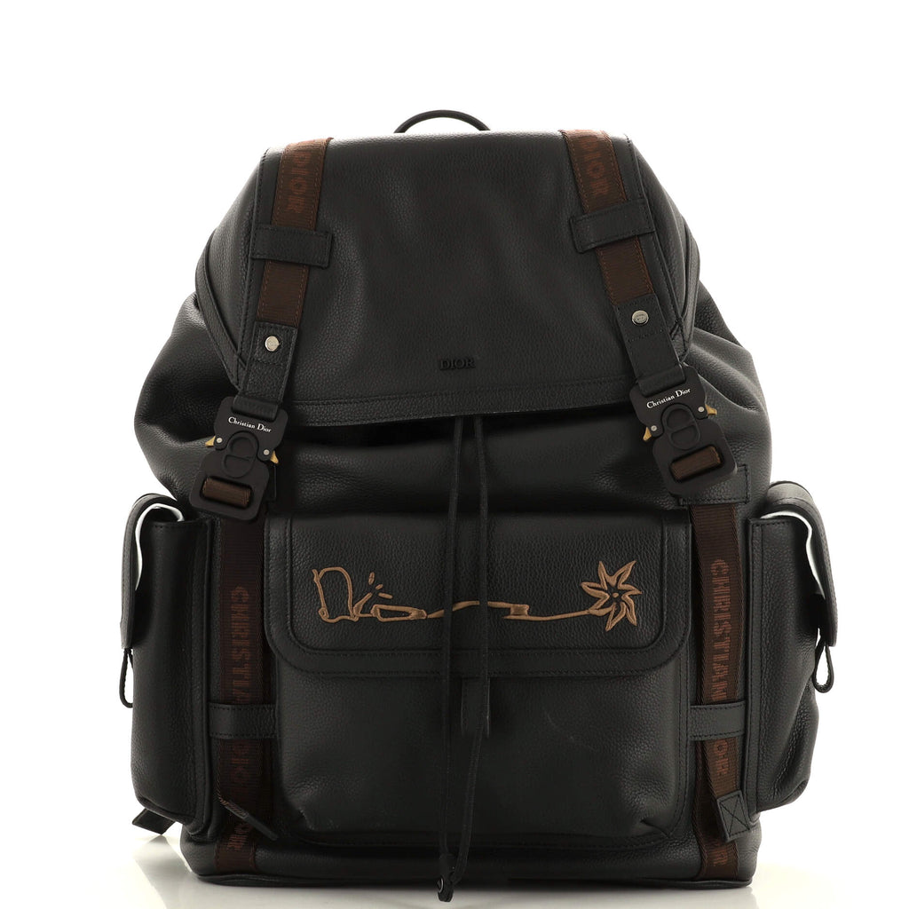 Christian Dior x Cactus Jack Hit the Road Backpack Leather Black 28724944