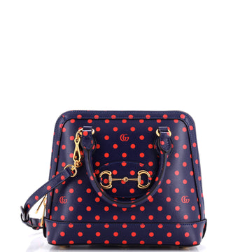 Gucci Horsebit 1955 Top Handle Bag Printed Leather Small