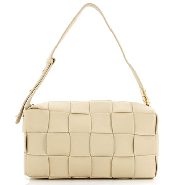 Bottega Veneta Brick Cassette Shoulder Bag Maxi Intrecciato Leather