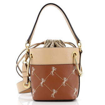 Chloe Roy Bucket Bag Embroidered Leather Mini