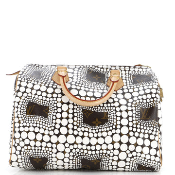 Louis Vuitton Speedy Handbag Limited Edition Kusama Town Monogram Canvas 30
