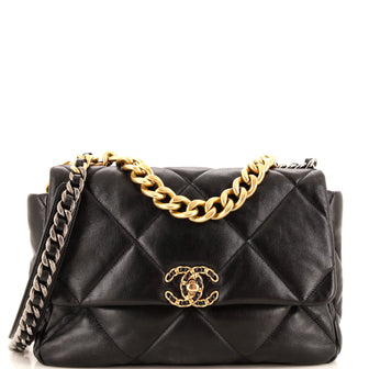 Chanel 19 Flap Bag Quilted Leather Medium