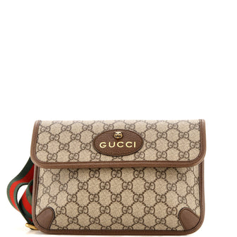 Gucci Neo Vintage Flap Belt Bag GG Coated Canvas