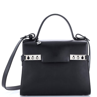 Delvaux Tempete Top Handle Bag Leather MM