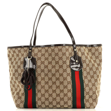 Gucci Jolie Web Tote GG Canvas Large