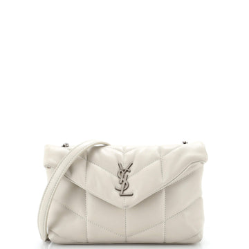 Saint Laurent Loulou Puffer Shoulder Bag Quilted Leather Mini